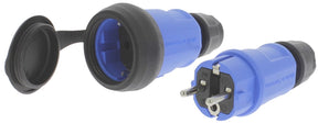 Jeu de fiches Q-link - fiche et prise - noir - bleu