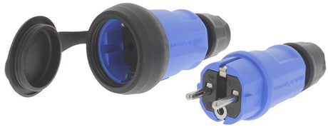 Jeu de fiches Q-link - fiche et prise - noir - bleu