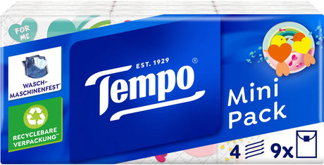 Mini pack Tempo - Mouchoirs 4 épaisseurs - 40 x 9 paquets = 360 paquets