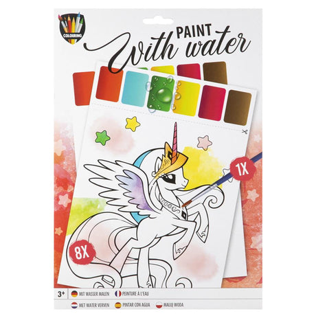 Peinture de groupe artisanale créative sur le thème de l'eau, 9 parties.