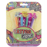 Stylos gel de tatouage Creative Craft Group métalliques avec pochoir, 4 pcs.