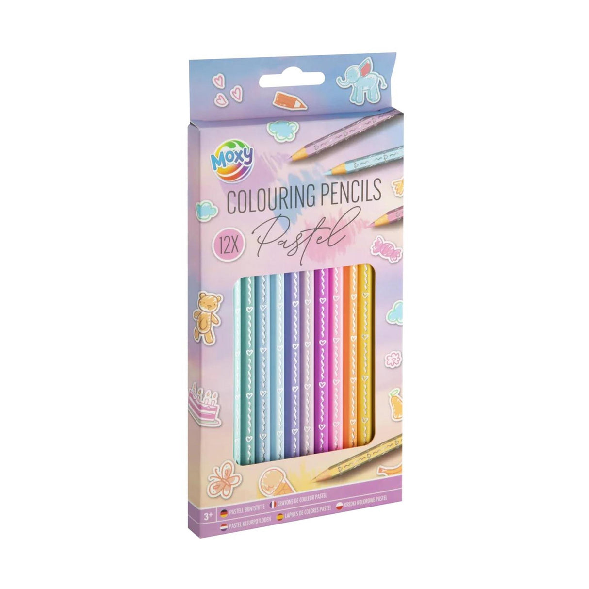 Crayons de couleur pastel de la société Creativ, 12 pcs.