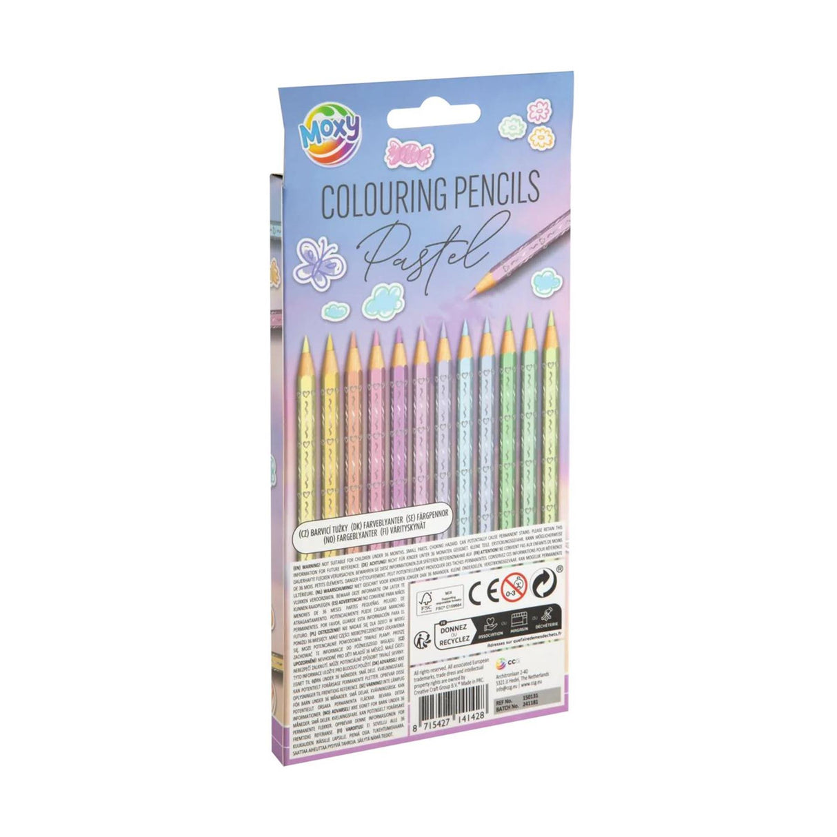 Crayons de couleur pastel de la société Creativ, 12 pcs.