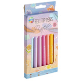 Groupe d'artisanat créatif feutres pastel, 8 pièces.