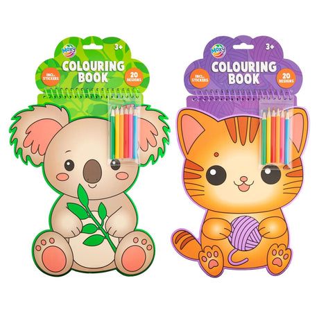 Livre de coloriage forme animale Moxy + crayons