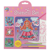 Set de pochoirs Moxy avec 5 crayons