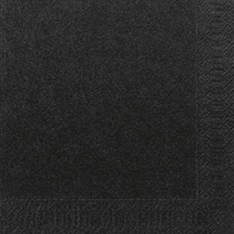 Serviettes Duni noires 33x33cm bio