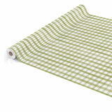 Via chasse nappe PVC 140 cm vichy olive