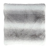 No brand coussin gris 45x45 cm aspect fourrure de lapin | 2 pièces