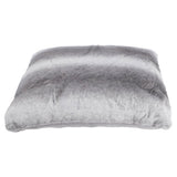 No brand coussin gris 45x45 cm aspect fourrure de lapin | 2 pièces