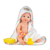 Heless poupées serviette de bain paresseux avec accessoires