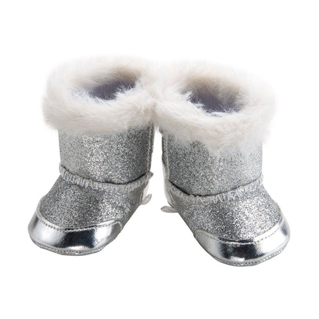 Heless chaussures de poupée bottes 38-45 cm filles polyester argent