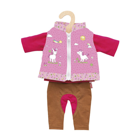 Tenue de poupée d'équitation Heless - licorne, 28-35 cm