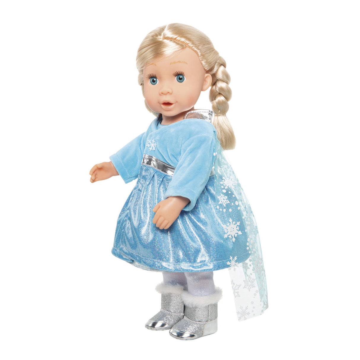Doll Dress Ice Princess avec cap, 35-45 cm