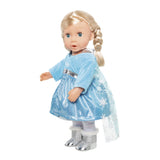 Doll Dress Ice Princess avec cap, 35-45 cm