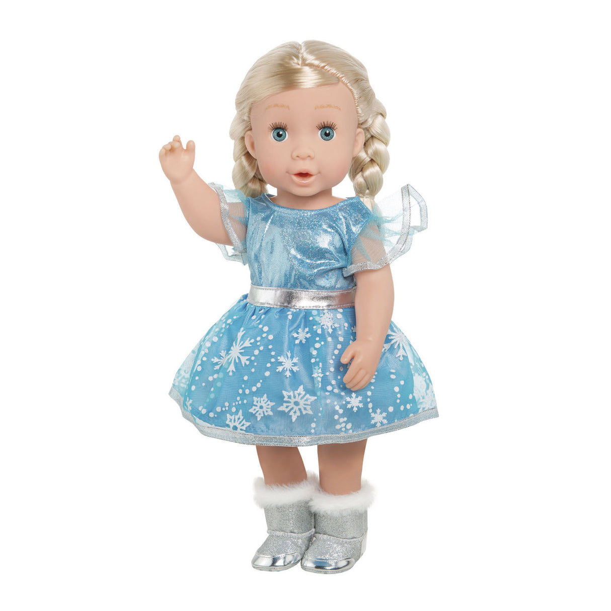 Doll Dress Ice Princess avec cap, 35-45 cm