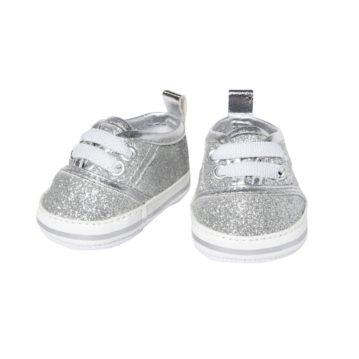 Sneakers de poupée Heless Glitter Silver, 38-45 cm