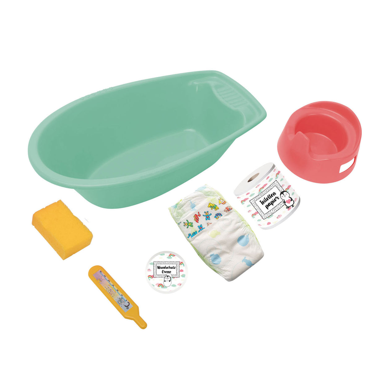 HELSS DOLL'S BAIN Penguin avec accessoires