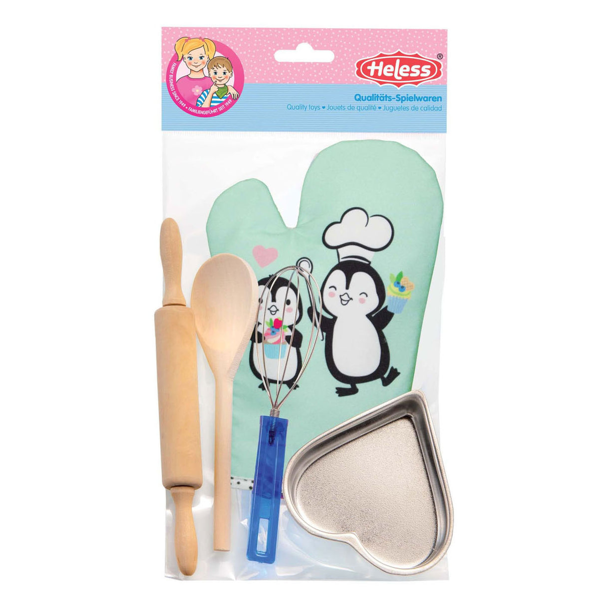 Set de pâtisserie Heless avec accessoires pingouin