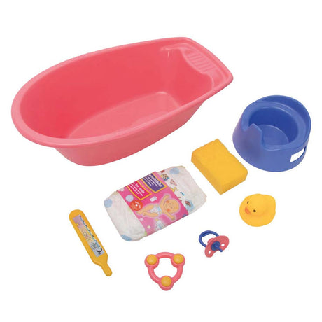 Bath de poupée avec accessoires, 8dlg.