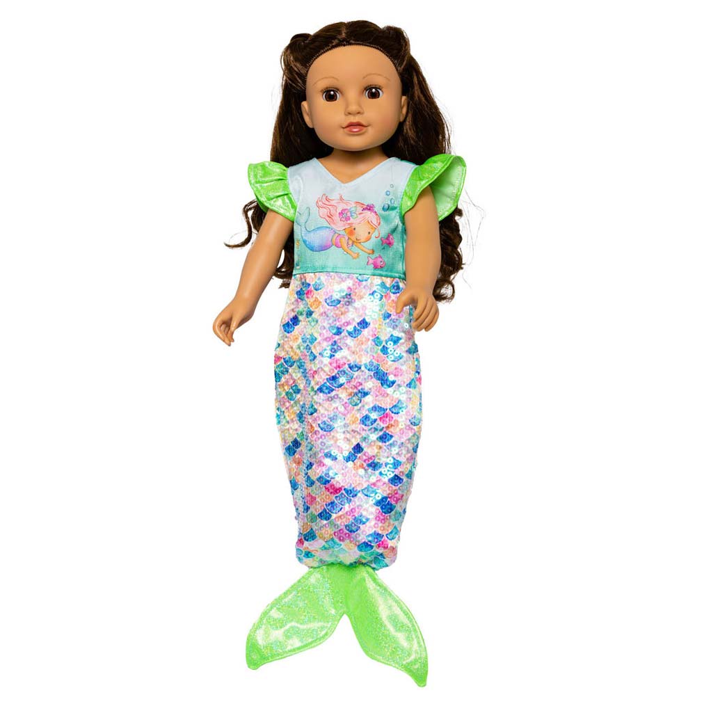 Dolls Mermaid dress Yara, 28-35 cm