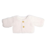 Veste poupée peluche avec jupe, 28-35 cm