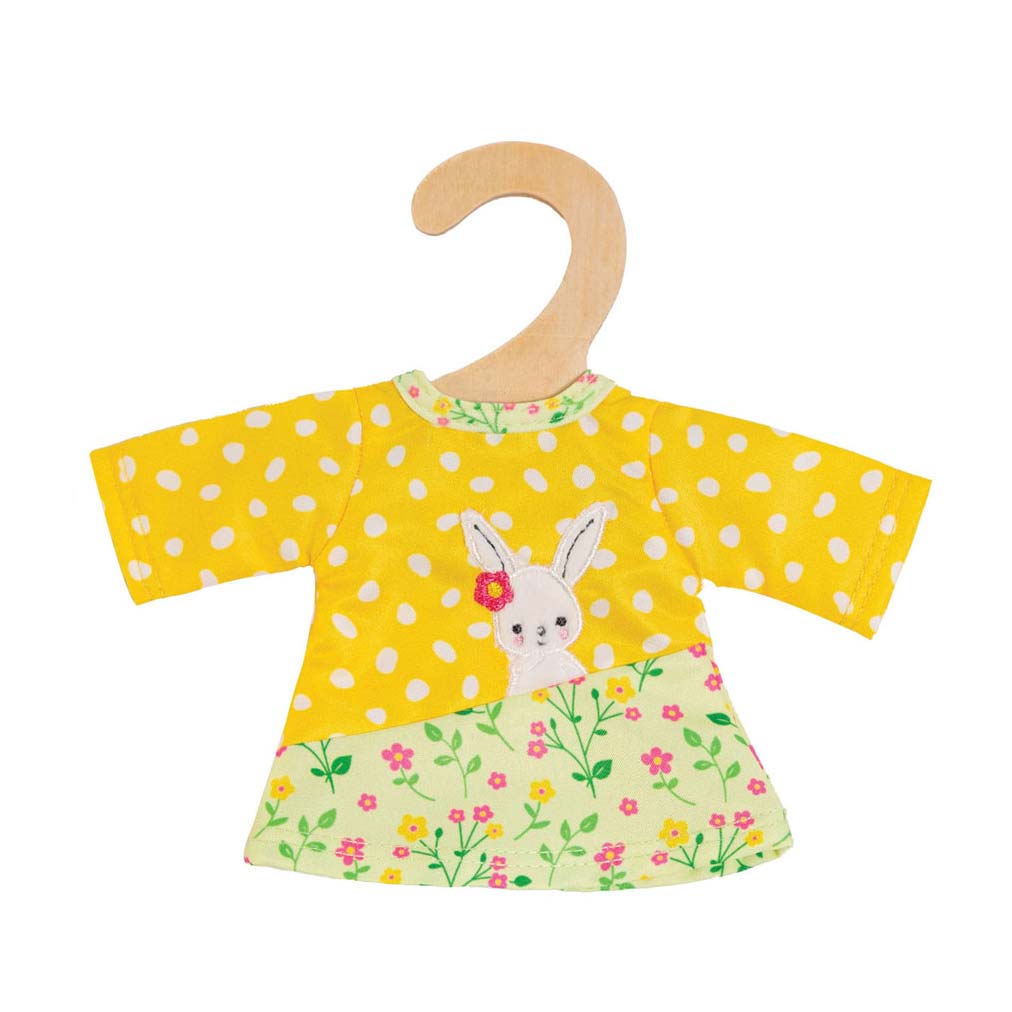 Doupnes à poupées avec chemise à rayures Bunny Lou, 20-25 cm