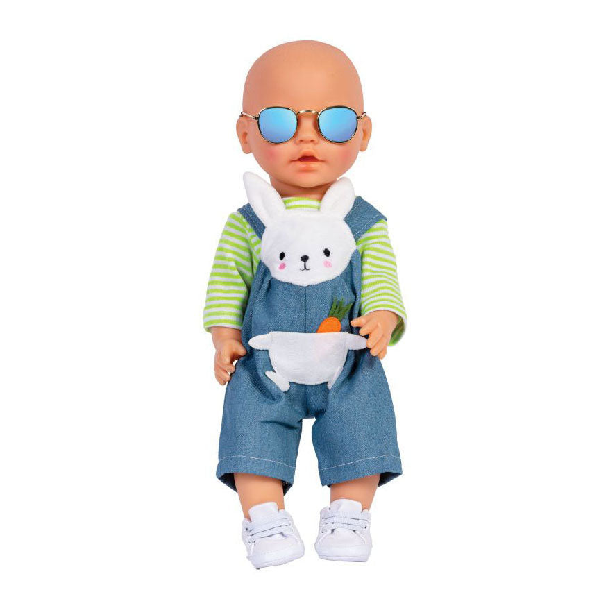 Heless Dolls Sonnenbrille Gold Blau spiegelte sich