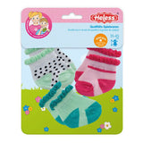 Heless Doll Socken Punkte, Minze und Pink 3 Paare, 35-45 cm