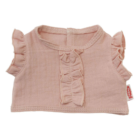 Jupe portefeuille pour poupées Heless rose à volants, 28-35 cm