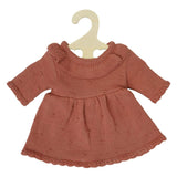 Robe en tricot pour poupées Heless pêche, 28-35 cm