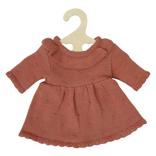 Robe en tricot pour poupées Heless pêche, 28-35 cm