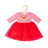 Robe de Noël Heless avec bandeau de renne, taille 35-45 cm