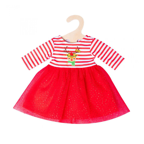 Robe de Noël Heless avec bandeau de renne, taille 35-45 cm