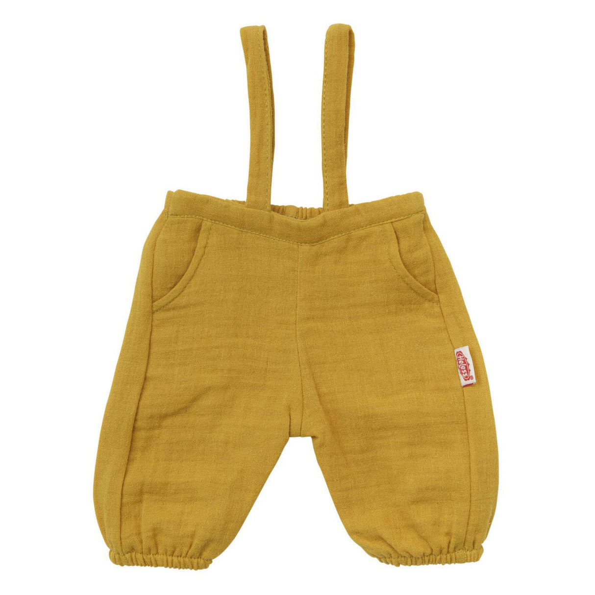 Salopette de poupée Heless jaune ocre, 35-45 cm