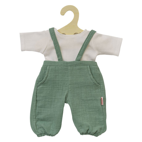 Salopette de poupée Heless verte, 35-45 cm