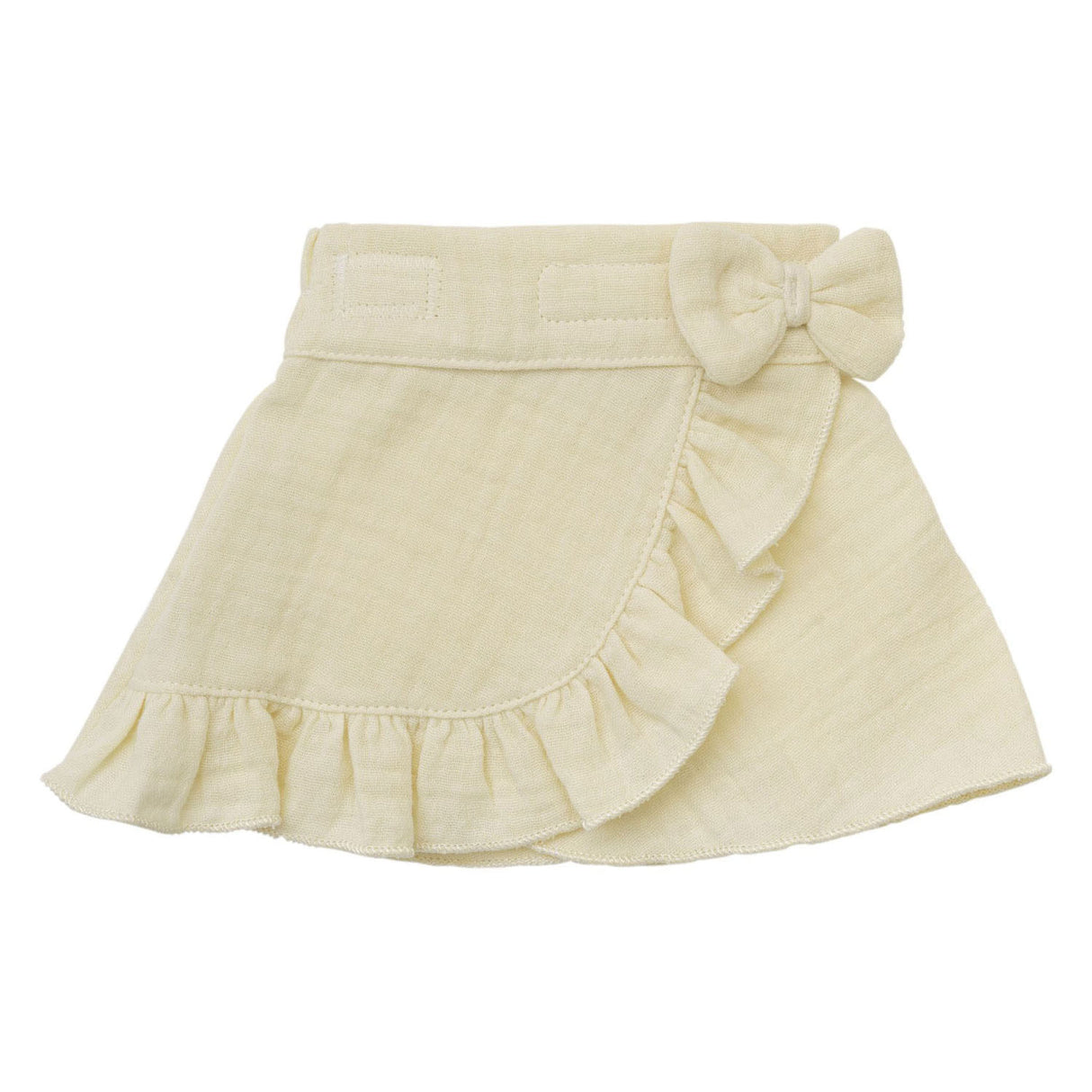 Jupe portefeuille pour poupées Heless écru à volants, 35-45 cm