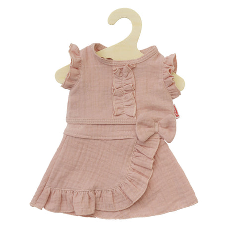 Jupe portefeuille pour poupées Heless rose avec haut 35-45 cm