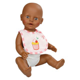 Bavoir pour poupée Heless, Emilys Cupcake