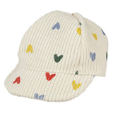Heless chapeau de poupée confettis coeur, 35-45 cm