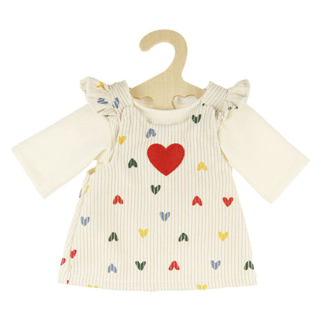 Poupon fille Heless avec robe en velours côtelé - 34cm