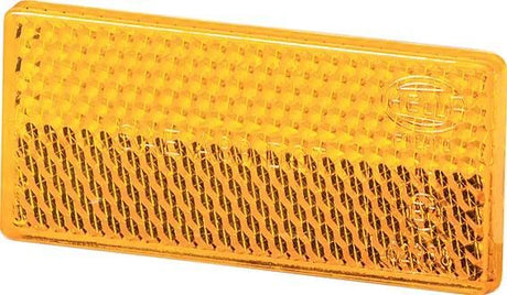 Hella réflecteur rétroéclairage 70x32mm autocollant jaune
