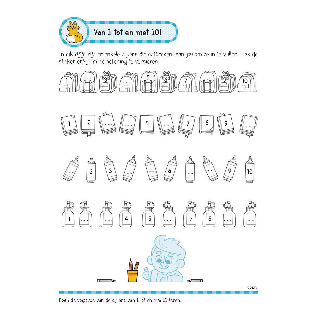 Livre d'exercices deltas avec autocollants - de beaux calculs (6-7 ans)