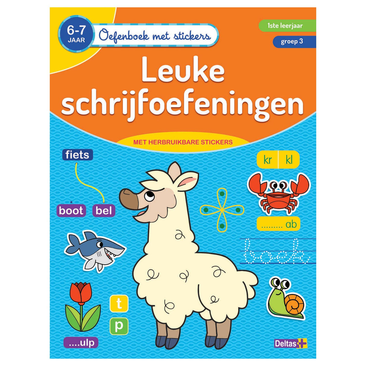 Livre d'exercices deltas avec autocollants - beaux exercices d'écriture (6-7 ans)