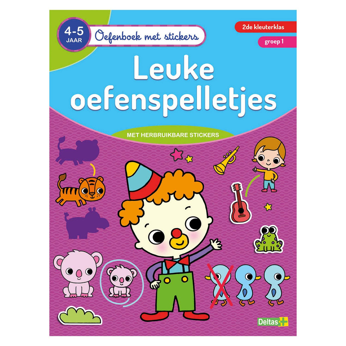 Książka ćwiczeń z naklejkami z Naklejkami Ładne gry do ćwiczeń (4-5 lat)