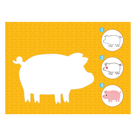 Cartes modèles Deltas - voici comment dessiner les animaux de la ferme