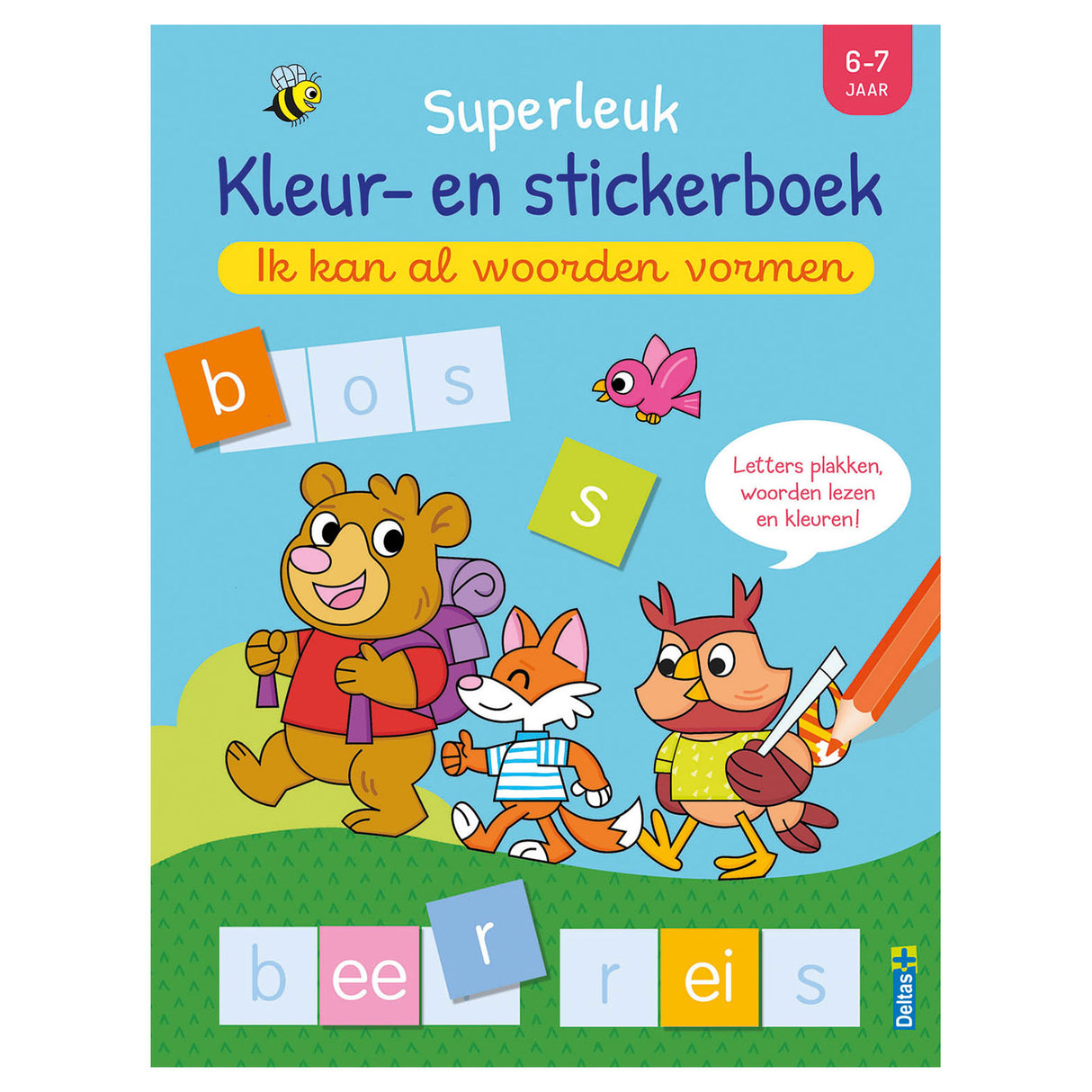 Deltas Super Fun Color Sticker Book Ich kann bereits Wörter bilden