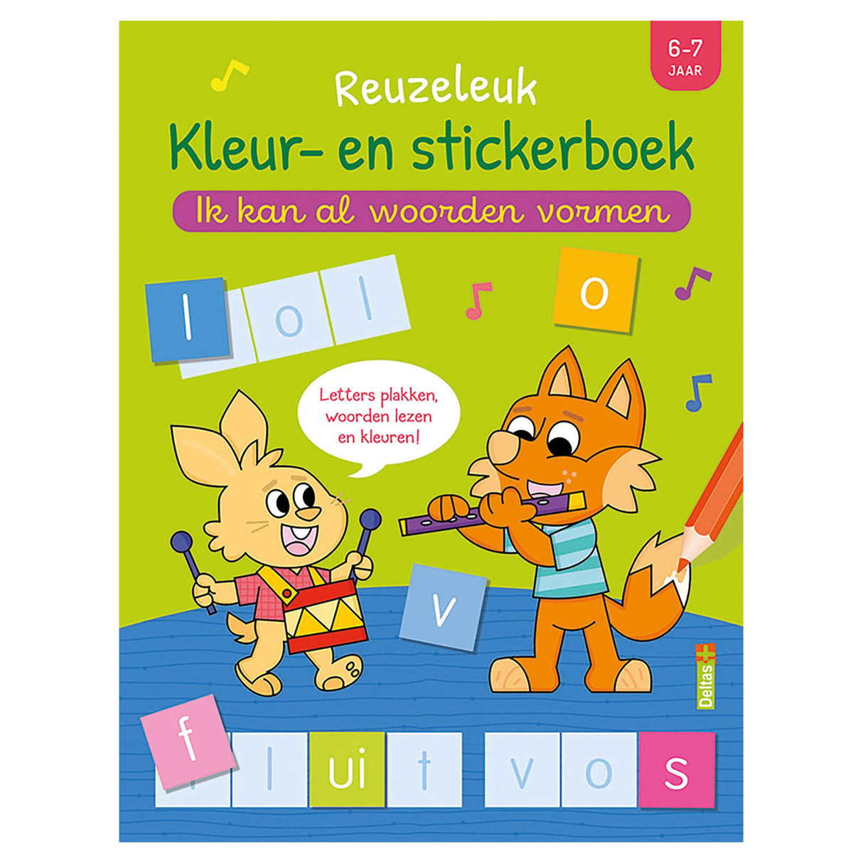 Deltas reuzeleuk kleuren stickerboek ik kan al woorden vormen