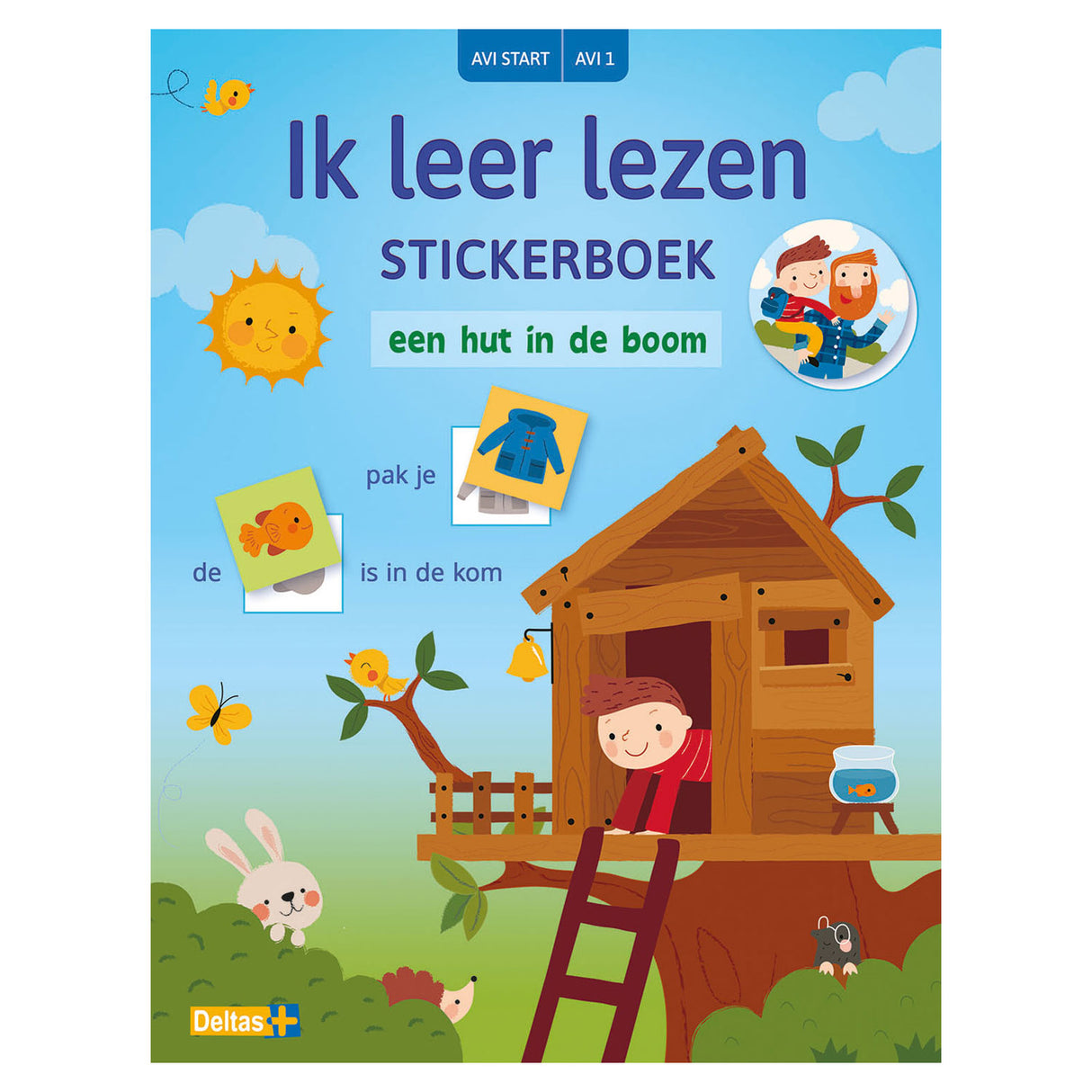 Deltas ik leer lezen stickerboek een hut in de boom (avi start)