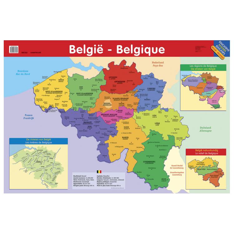 Affiche éducative deltas - Belgique